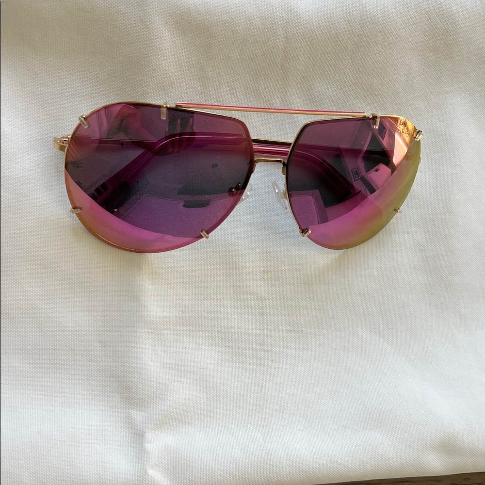 Lilly Pulitzer Purple and Gold Aviator Sunglasses